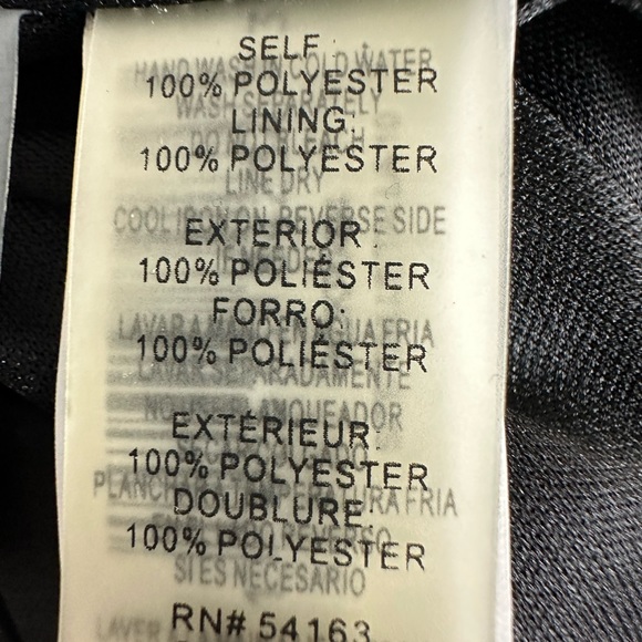 KENSIE RUFFLE SHIMMERY BLACK DRESS SIZE(10) - Picture 15 of 17